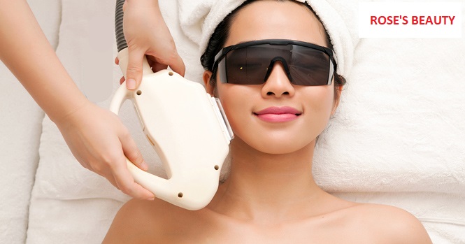 triệt lông mặt tại spa