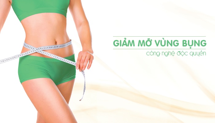 giảm béo vùng bụng tại spa