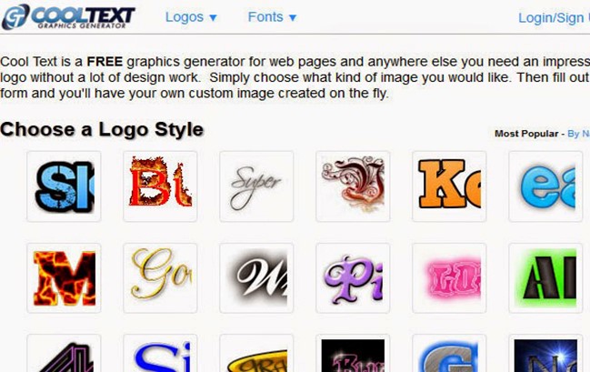 Cool text là một lựa chọn hoàn hảo cho các bạn thích phong cách logo dạng text.
