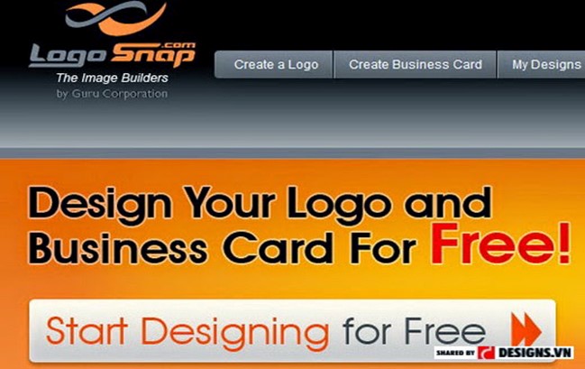 Logo Snap cho phép bạn tạo ra những logo và name card khác nhau