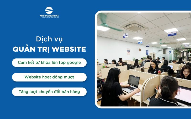Dịch vụ quản trị website giá rẻ tại Minh Dương Ads