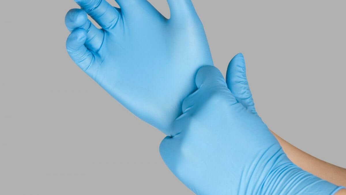 găng tay cao su y tế nitrile