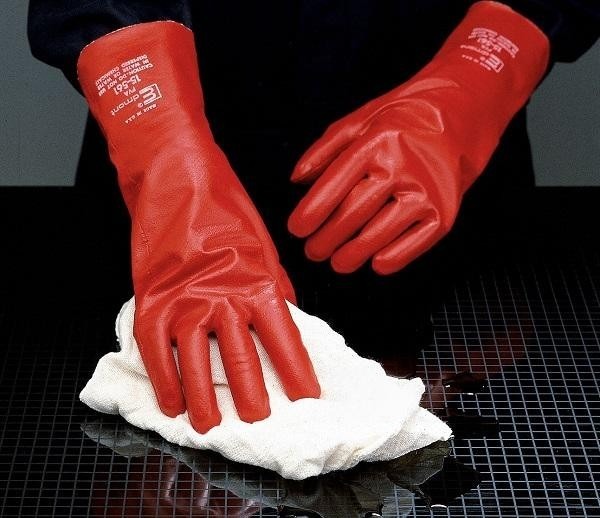 găng tay y tế nitrile chống hóa chất 